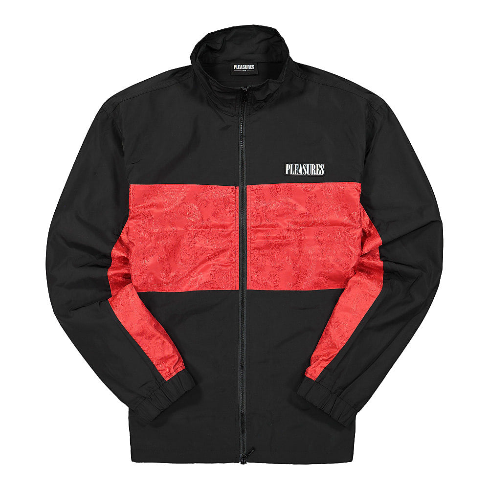 Pleasures Blast Track Jacket Black Track Jackets P20F020 | Overkill