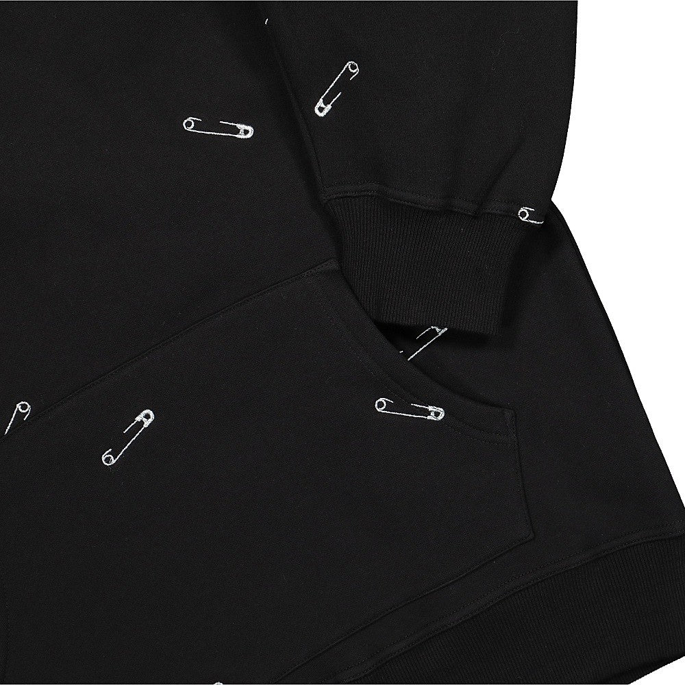 Pleasures Safety Embroidered Hoody Black Hoodies Detailfoto | Overkill