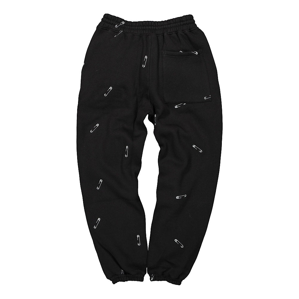 Pleasures Safety Embroidered Sweat Pant Black Sweat & Track Pants Material | Overkill
