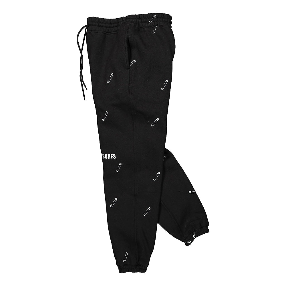 Pleasures Safety Embroidered Sweat Pant Black Sweat & Track Pants Close-up | Overkill