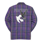 Pleasures Widow Heavyweight Flannel Purple Shirts Close-up | Overkill