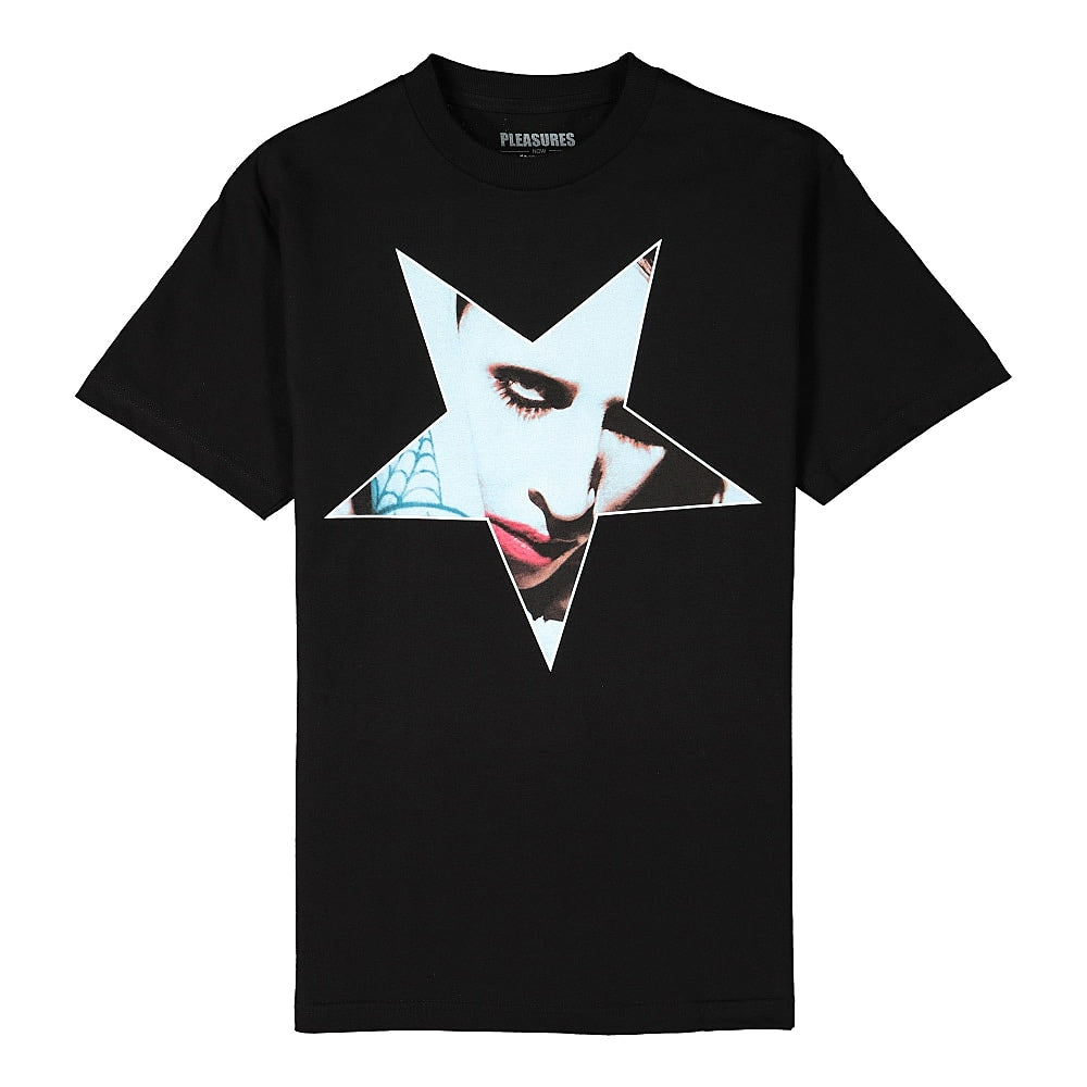 Pleasures Marilyn Manson x Pleasures Fingers T-Shirt Black T-Shirts P20M005 | Overkill