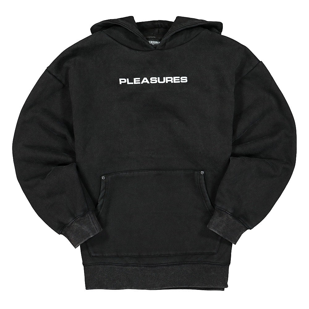 Pleasures Burnout Dyed Hoody Black Hoodies P20W021 | Overkill
