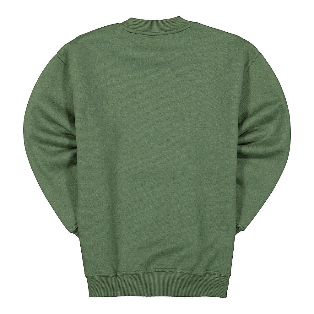 Pleasures Crush Crewneck Sweatshirt Army Sweatshirts Material | Overkill