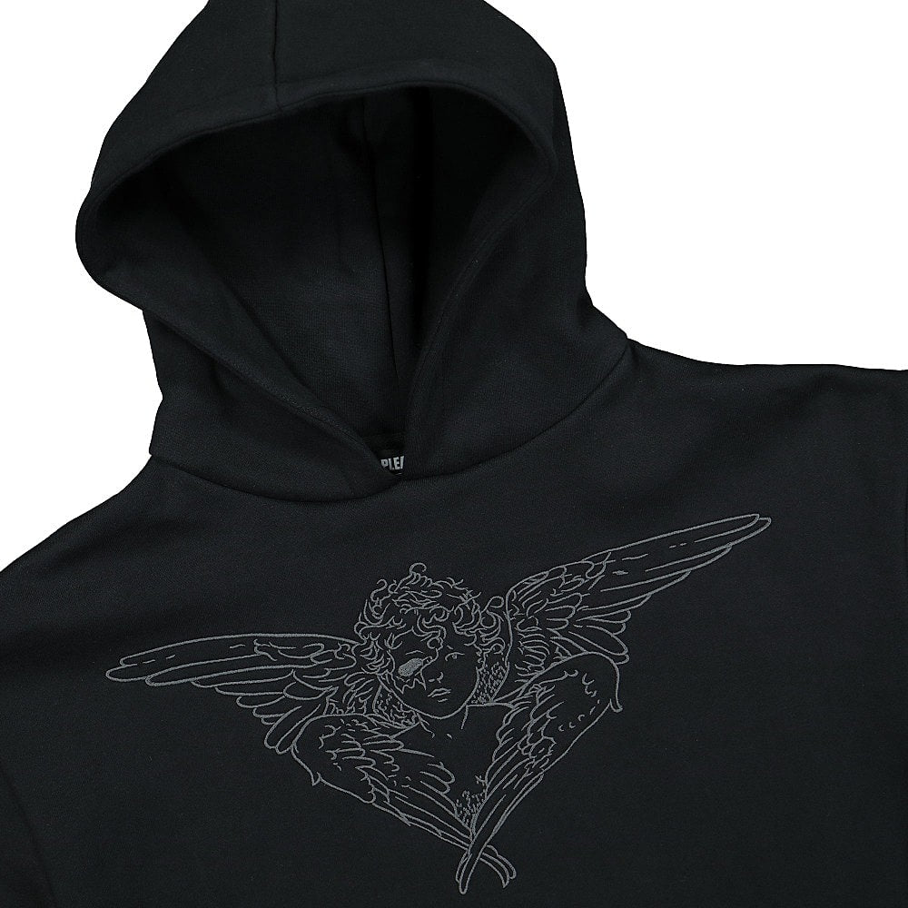 Pleasures Angel Hoody Black Hoodies Close-up | Overkill