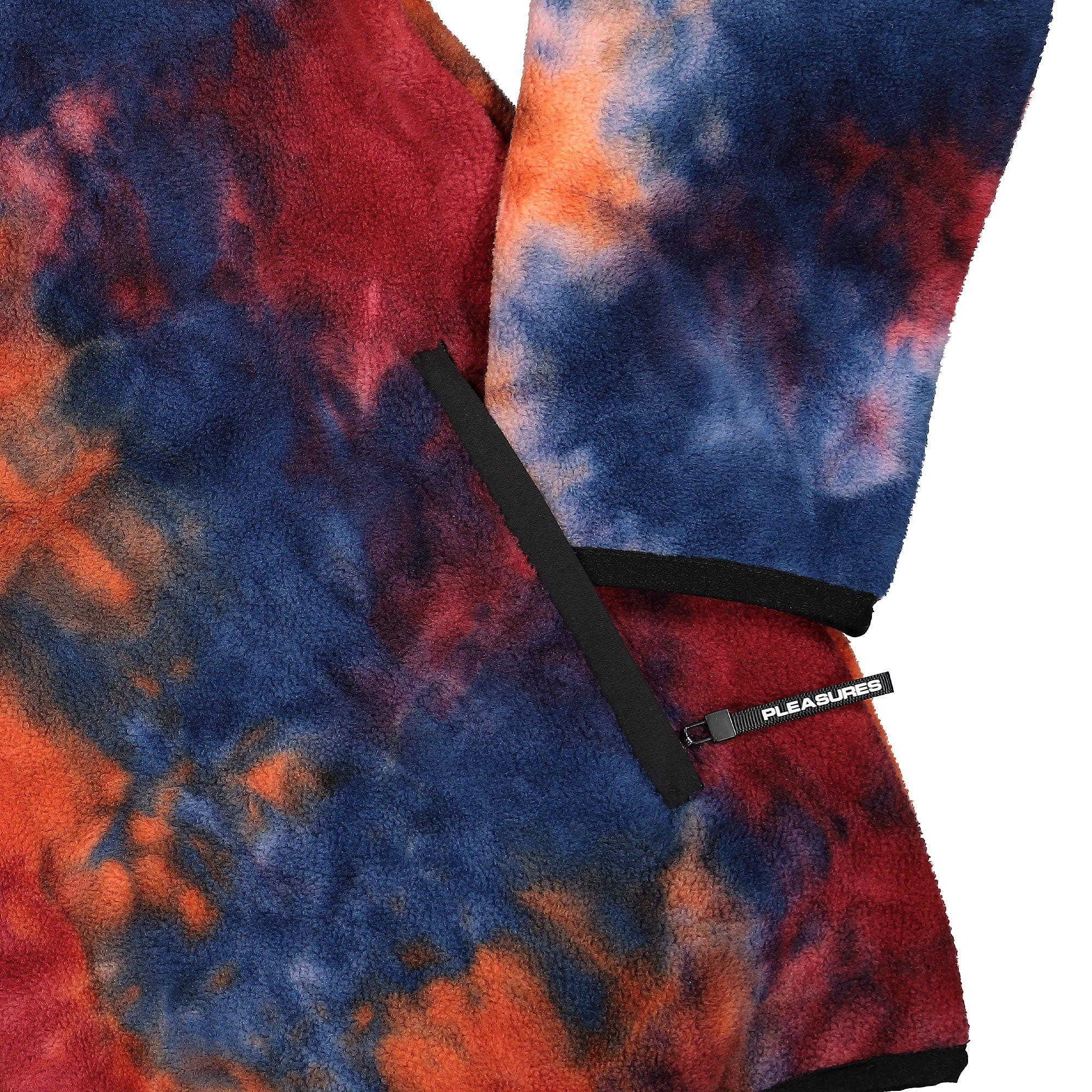 Pleasures Caffeine Polar Fleece Quarter Zip Orange Fleece Jackets Detailfoto | Overkill