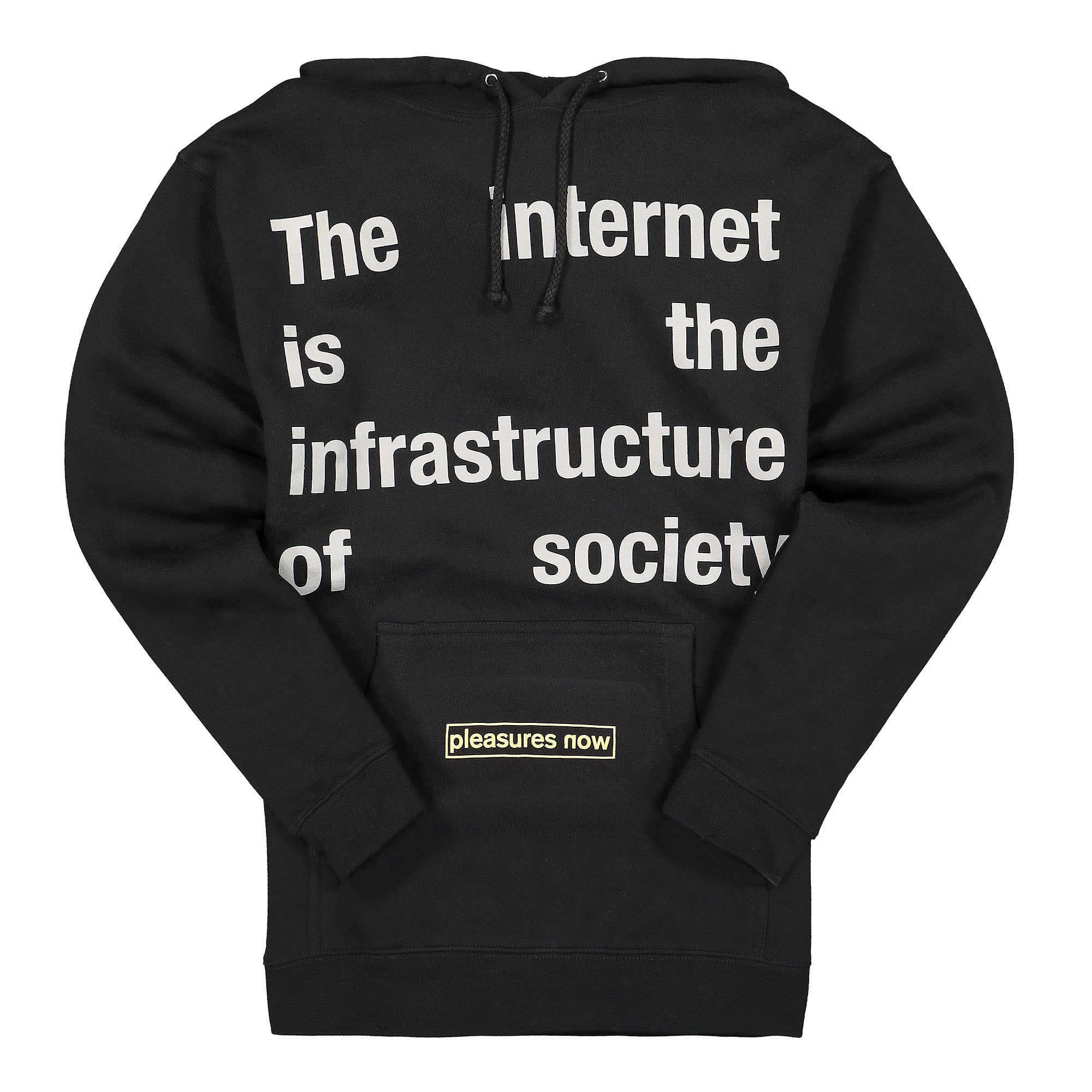 Pleasures Internet Hoody Black Hoodies P21F050 | Overkill
