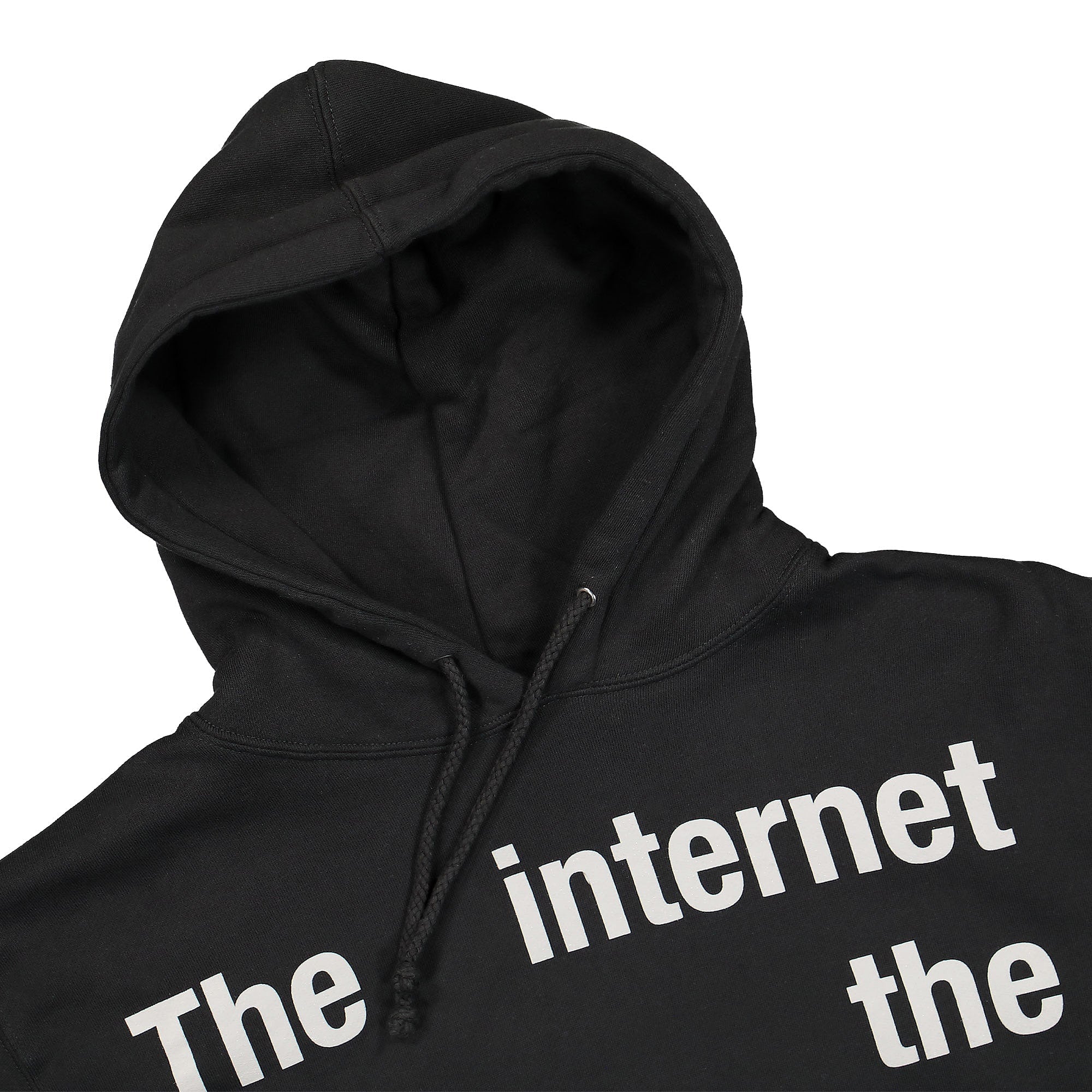 Pleasures Internet Hoody Black Hoodies Close-up | Overkill