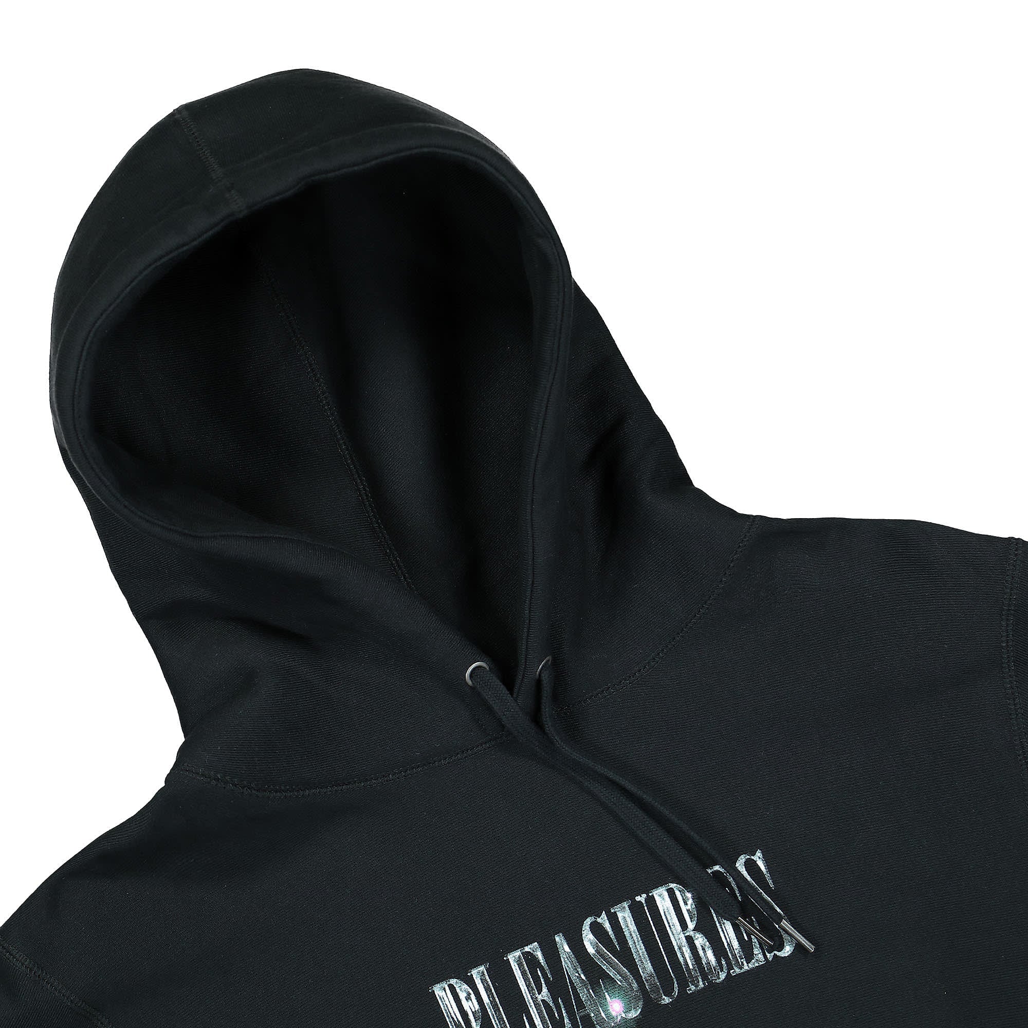 Pleasures Icy Hoodie Black Hoodies Material | Overkill