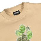Pleasures Spike Embroidered Crewneck Tan Sweatshirts Close-up | Overkill