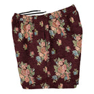 Pleasures Dejavu Woven Floral Shorts Maroon Shorts Close-up | Overkill