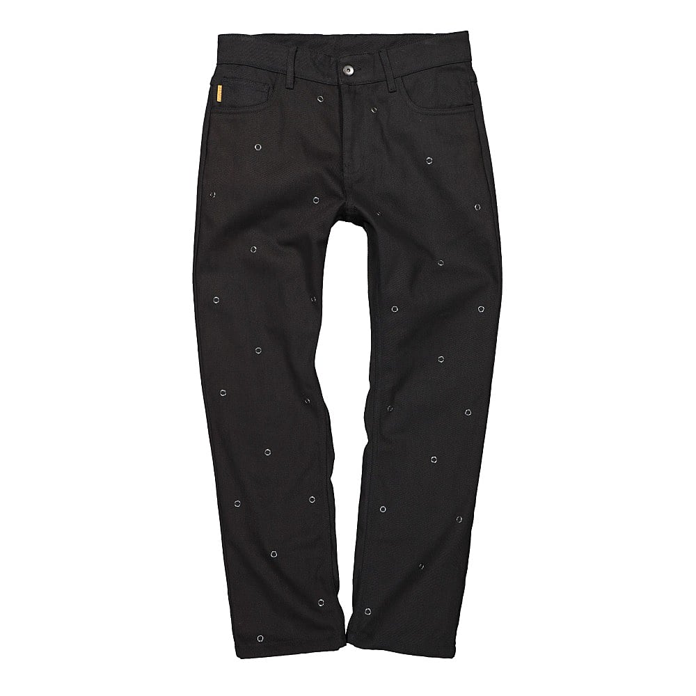 Pleasures Village Rivet Denim Pant Black Jeans P21SP018 | Overkill