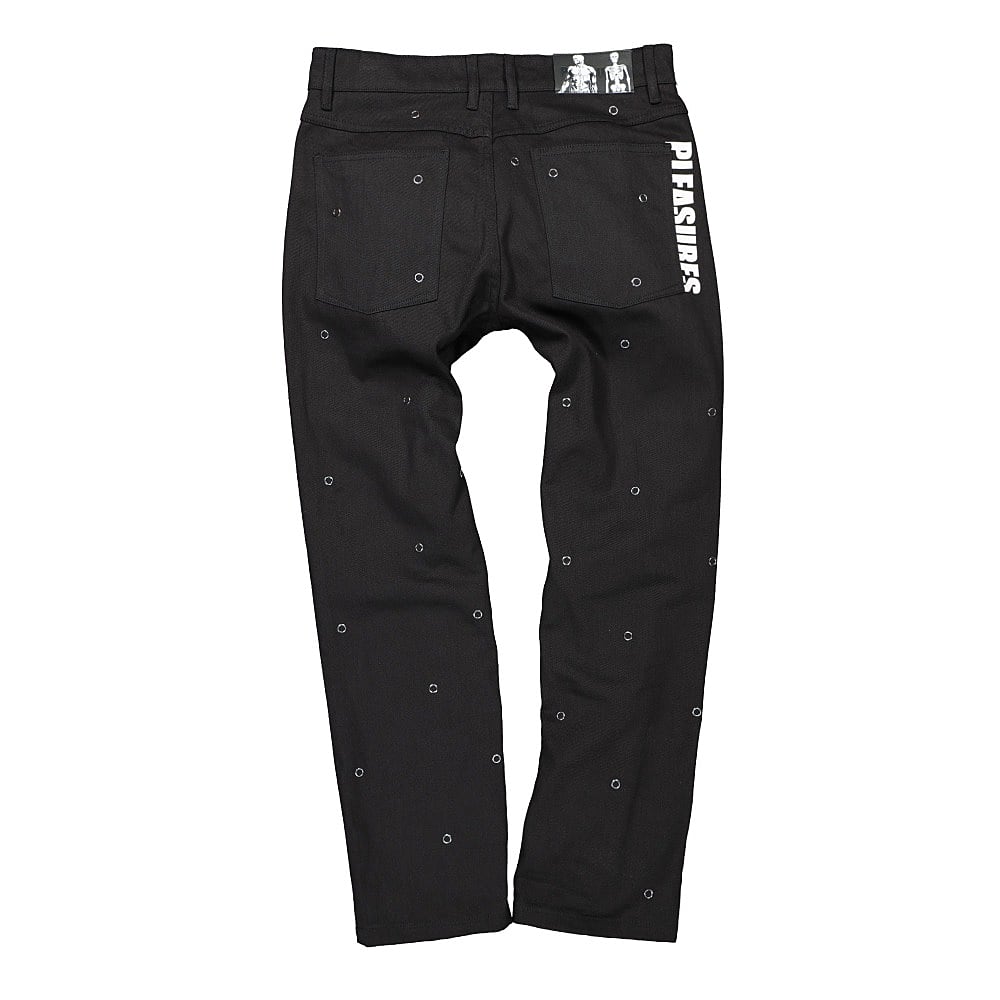 Pleasures Village Rivet Denim Pant Black Jeans Material | Overkill