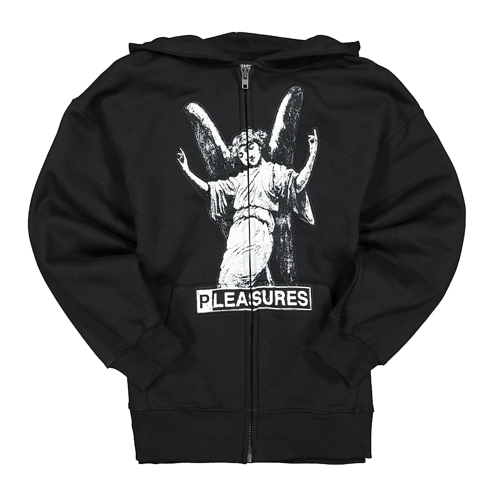 Pleasures Fetish Zip Hoody Black Hoodies P21SP027 | Overkill