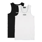 Pleasures Standard Tank Top 2 Pack Black / White Tops P21SU014 | Overkill