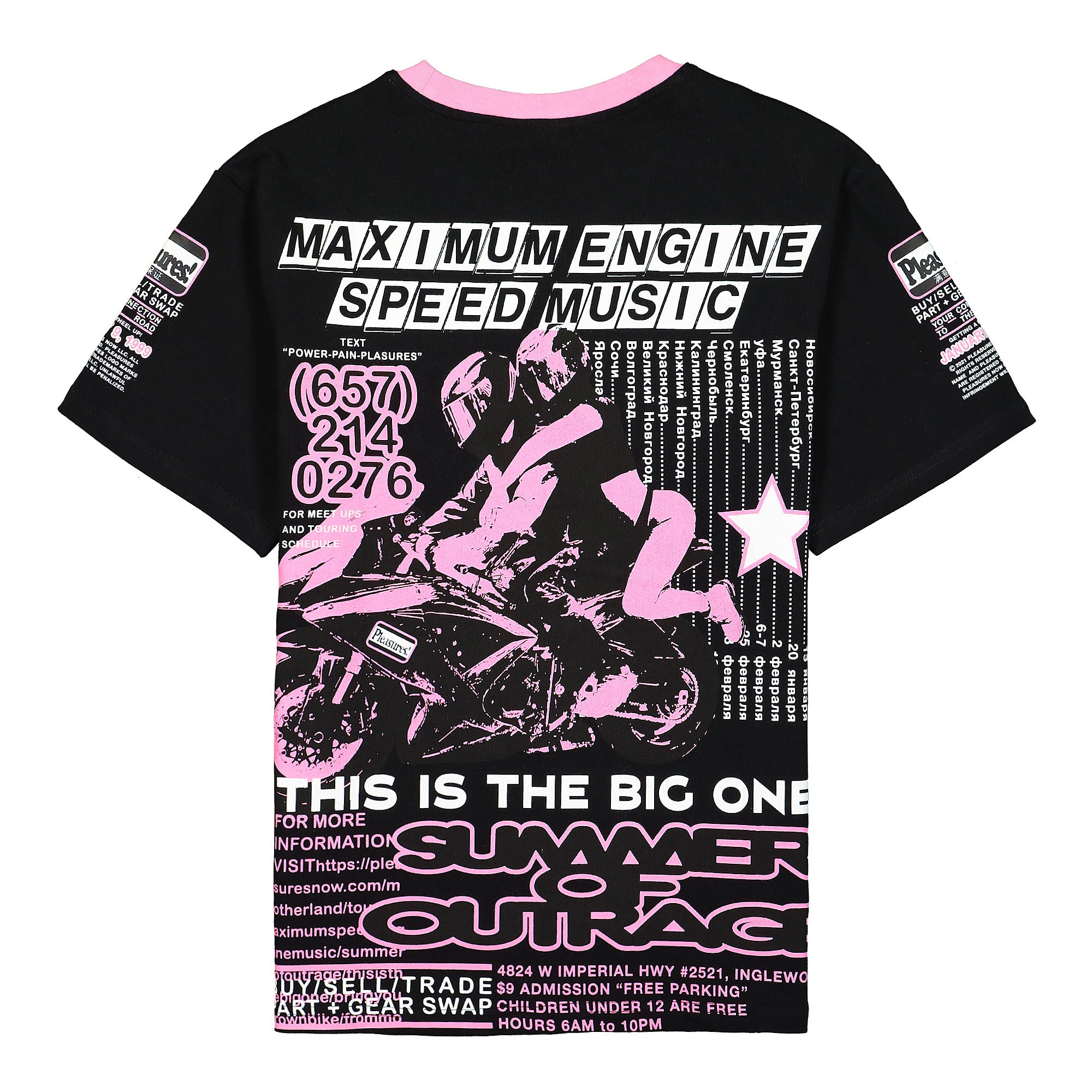 Pleasures Speed Music Heavyweight Shirt Black Shirts Material | Overkill