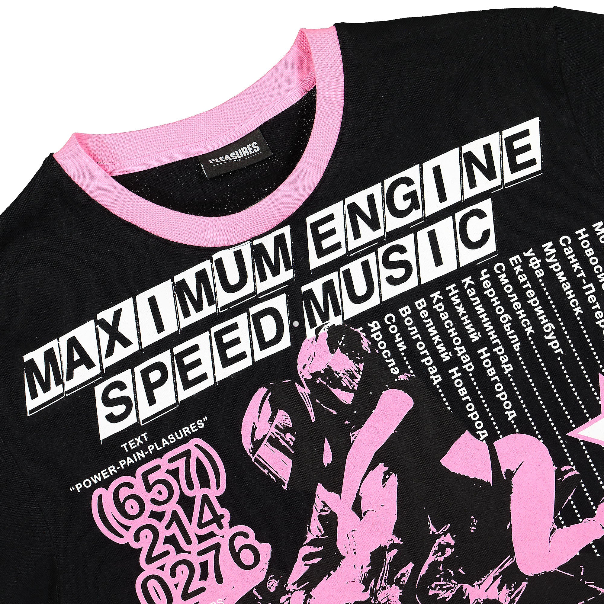 Pleasures Speed Music Heavyweight Shirt Black Shirts Close-up | Overkill