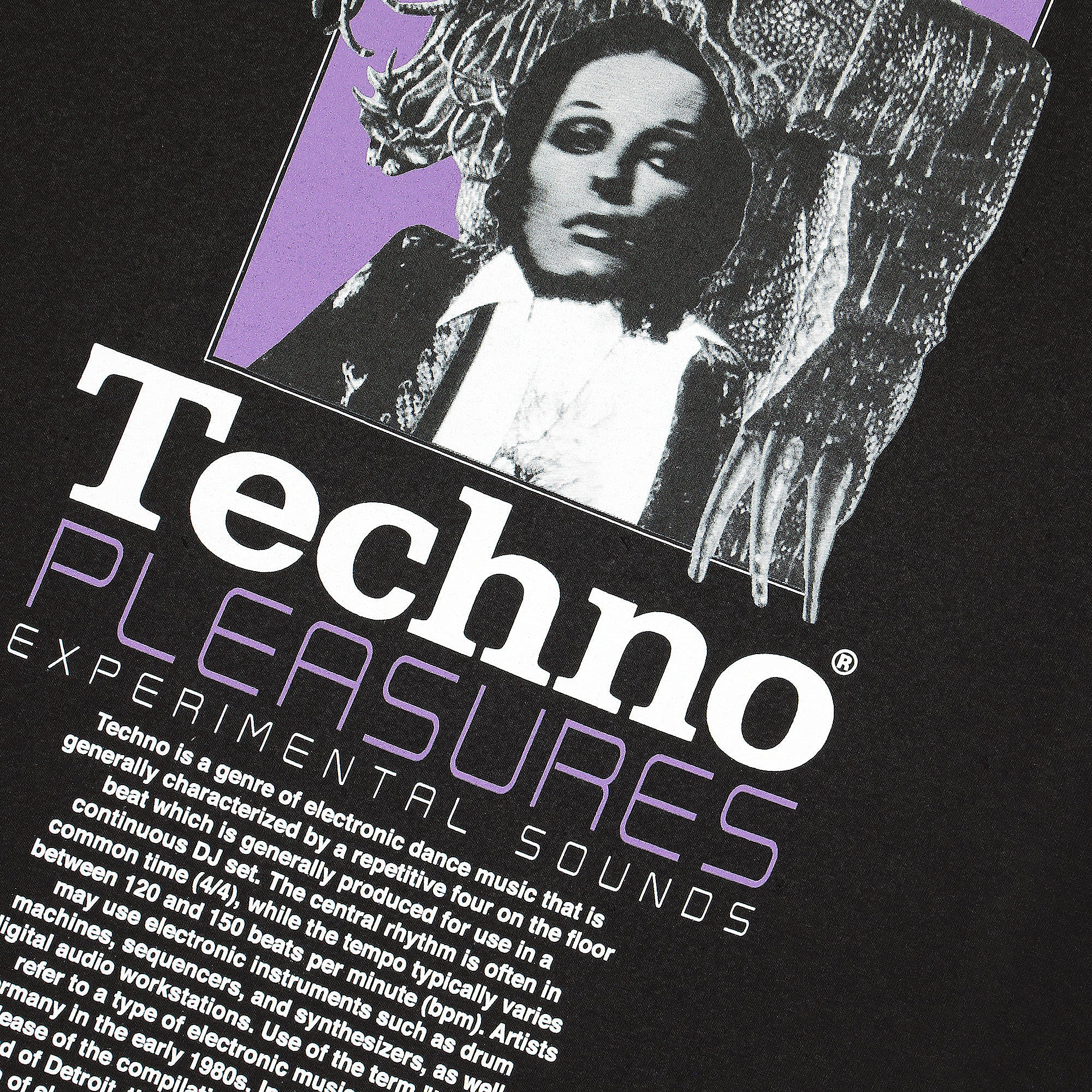 Pleasures Techno T-Shirt Black T-Shirts Detailfoto | Overkill