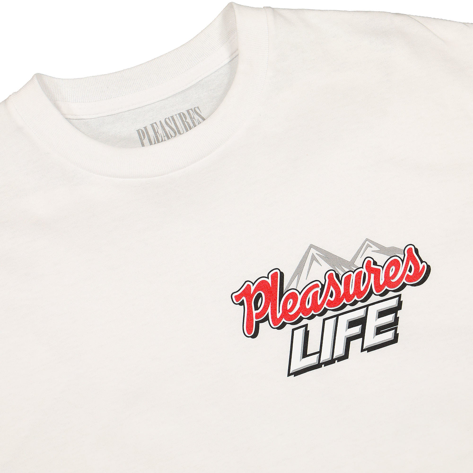 Pleasures Refresh T-Shirt White T-Shirts Close-up | Overkill