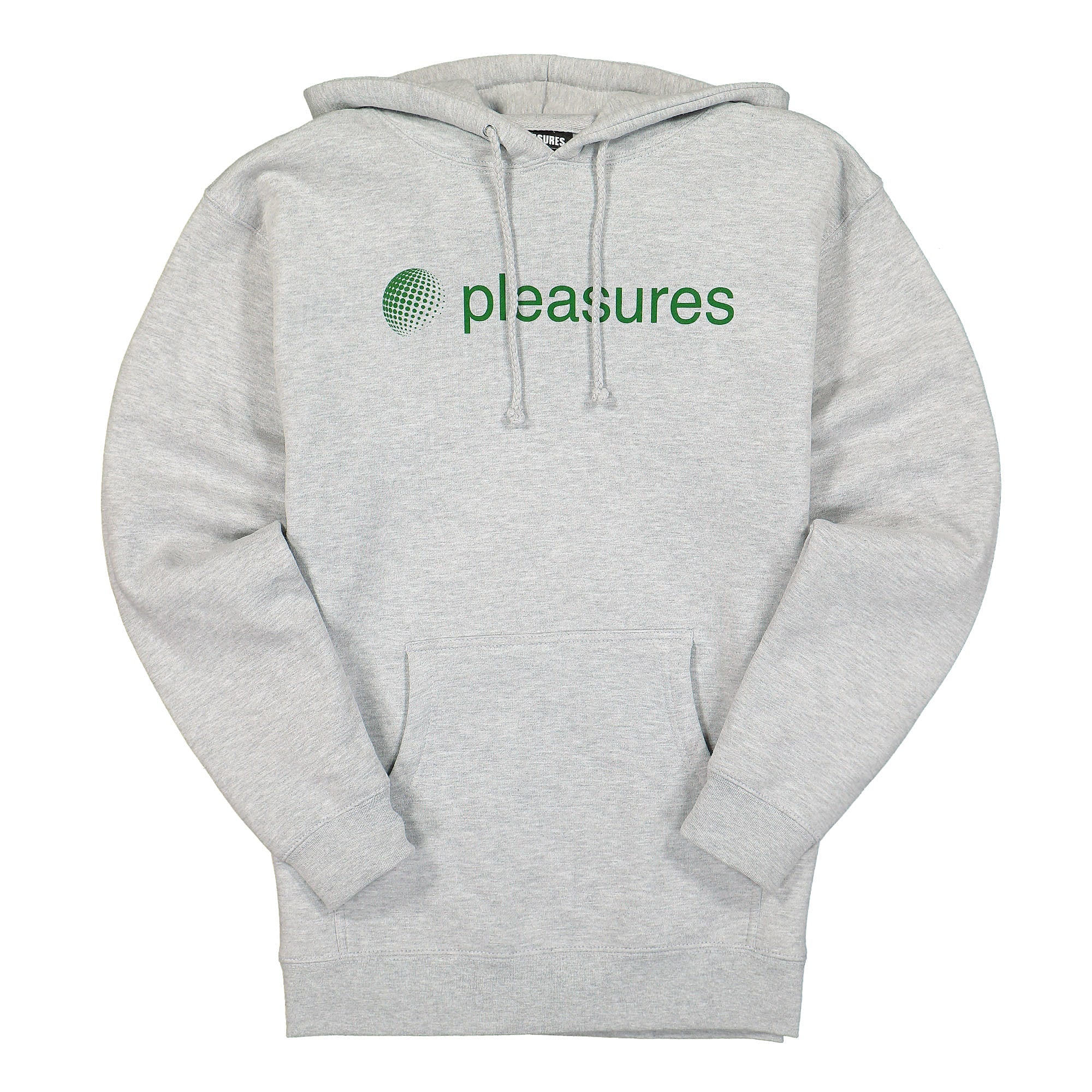 Pleasures Communication Hoody Heather Grey Hoodies P21SU059 | Overkill