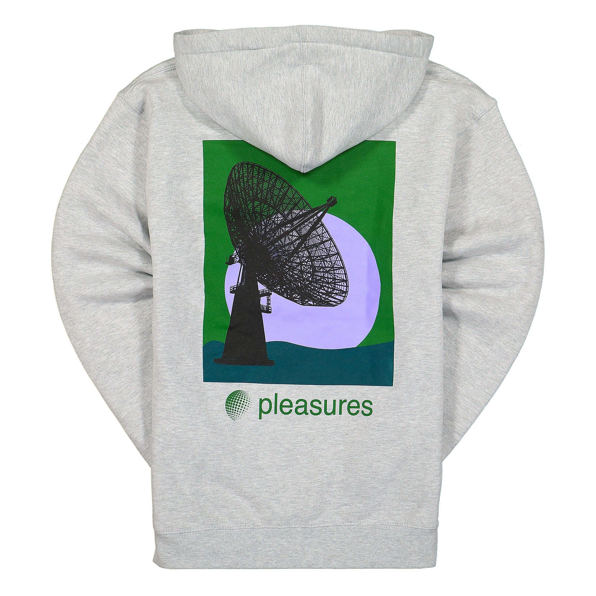 Pleasures Communication Hoody Heather Grey Hoodies Material | Overkill