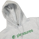 Pleasures Communication Hoody Heather Grey Hoodies Close-up | Overkill