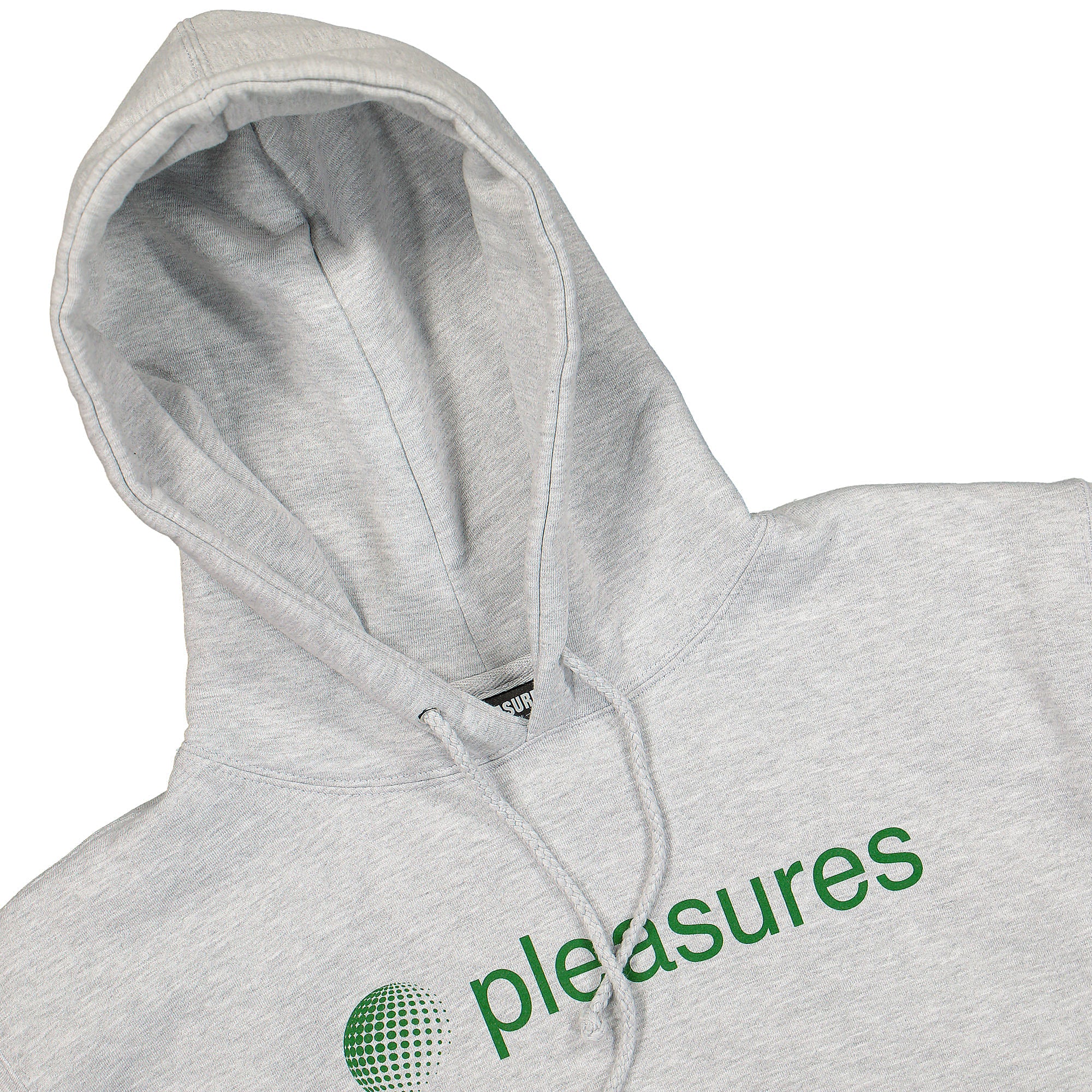 Pleasures Communication Hoody Heather Grey Hoodies Close-up | Overkill