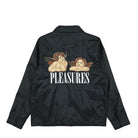 Pleasures Dynamic Work Jacket Black Jackets Close-up | Overkill