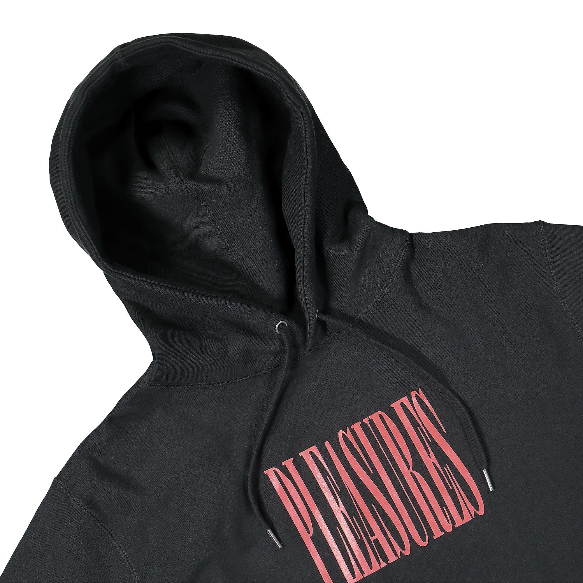 Pleasures Strech Premium Hoody Black Hoodies Close-up | Overkill