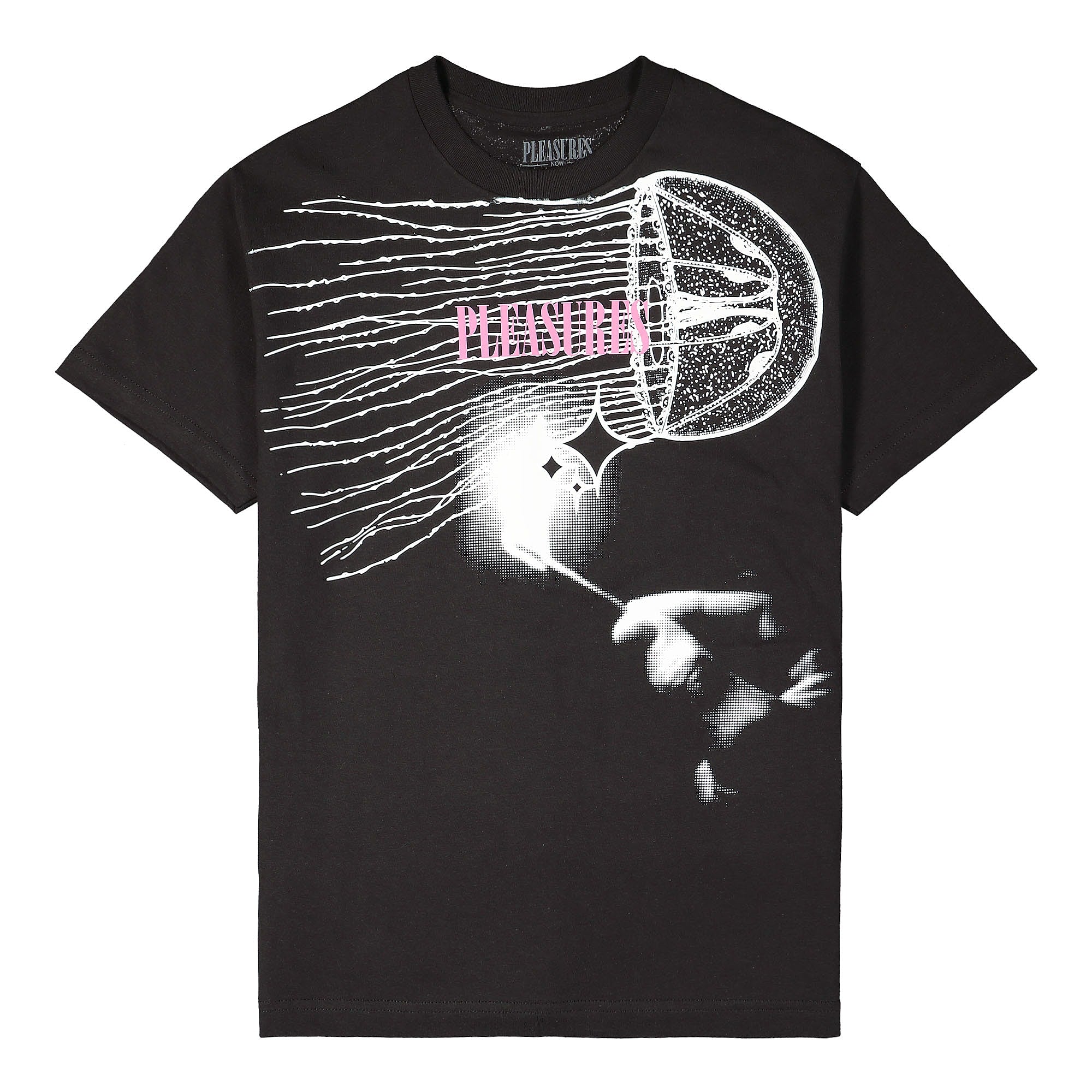 Pleasures Glow T-Shirt Black T-Shirts P21W049 | Overkill