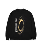 Pleasures Corkscrew Long Sleeve Black Sweatshirts P22F007 | Overkill