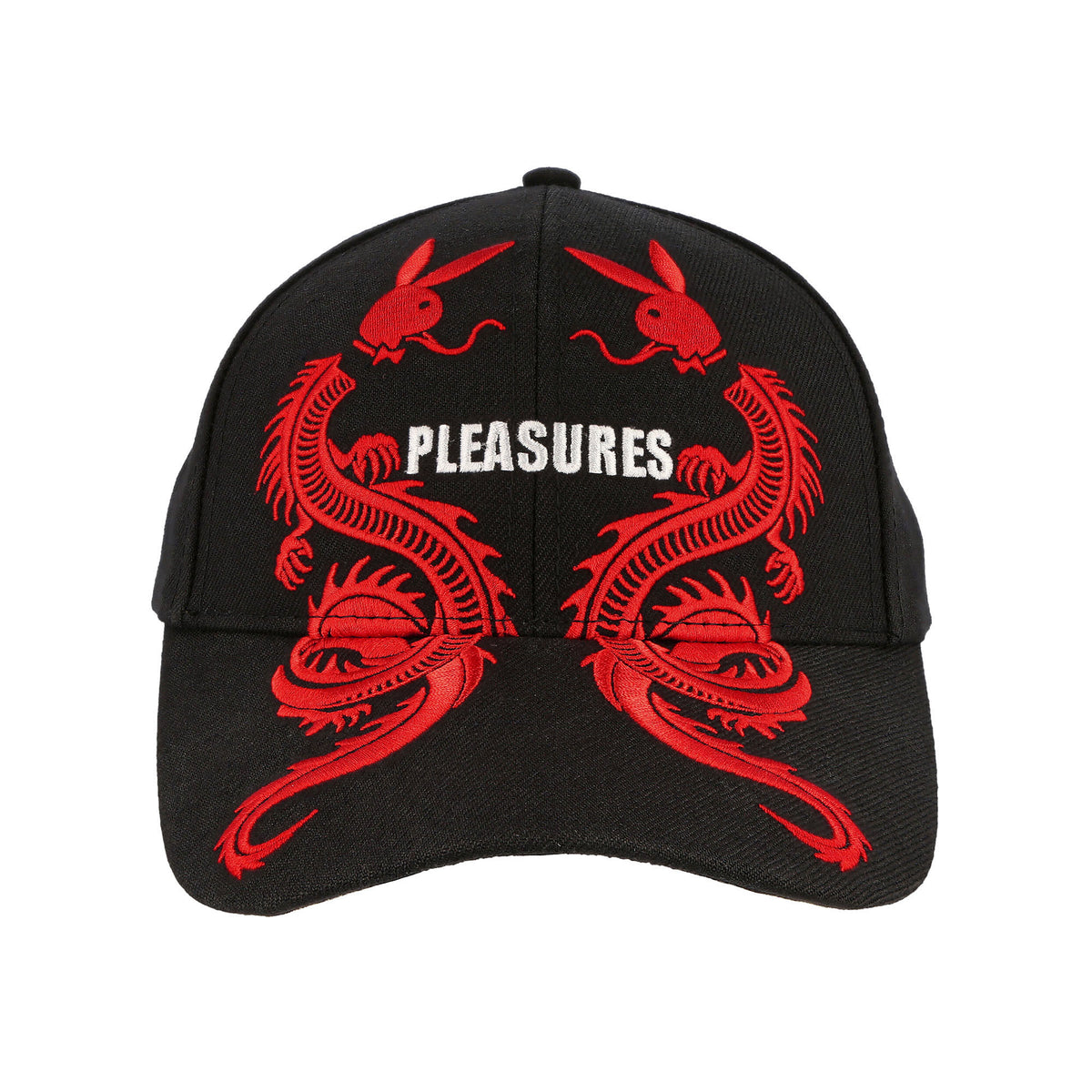 Pleasures Playboy x Pleasures Tails 6 Panel Hat Black Caps Detailfoto | Overkill