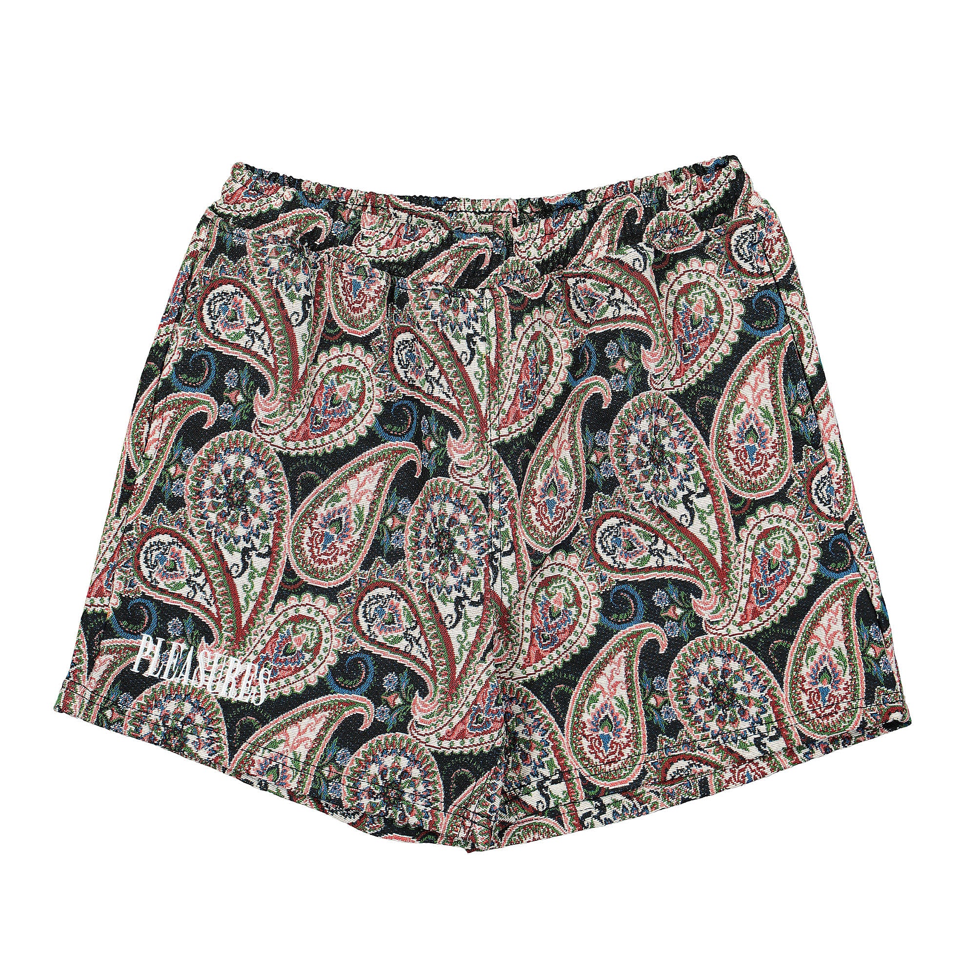 PLEASURES CASKET WOVEN SHORTSペイズリー柄ショーツ Pleasures Casket Woven Shorts P22SP004 | OVERKILL
