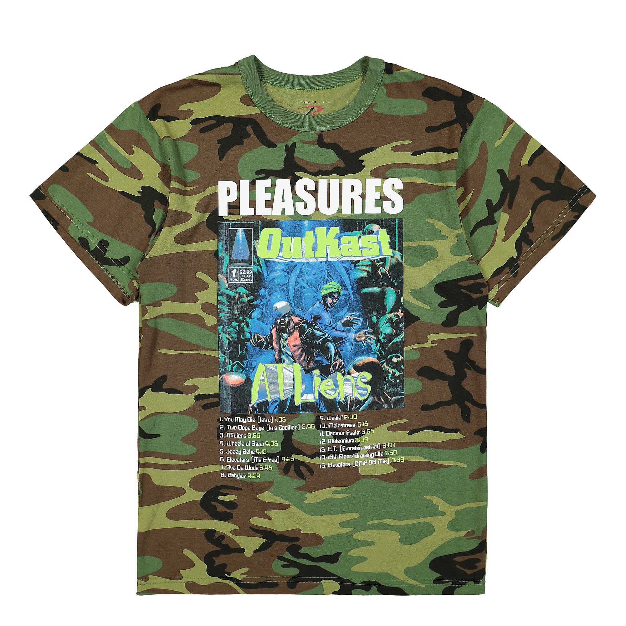 Pleasures Atliens T-Shirt Camo T-Shirts P22SP040 | Overkill