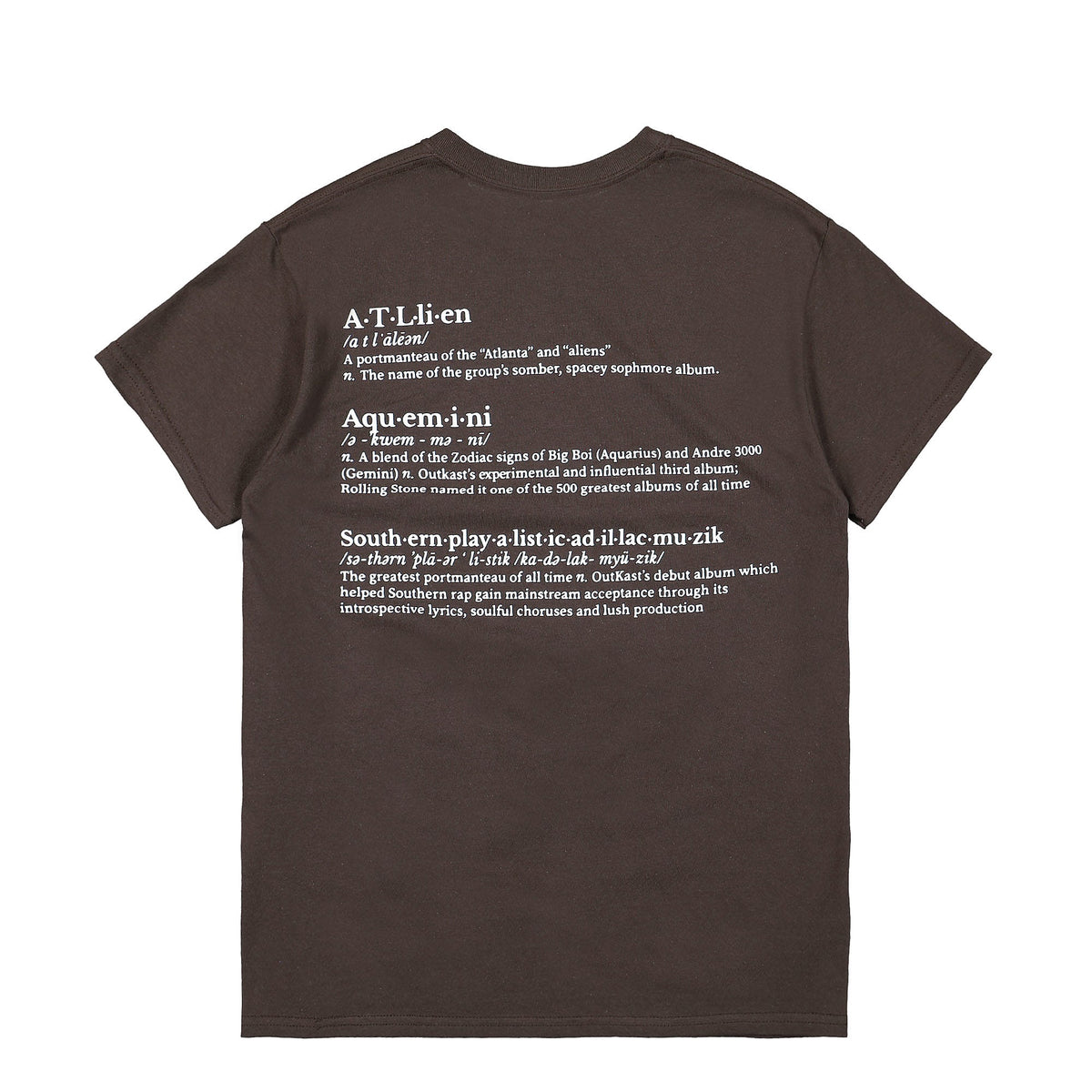 Pleasures Vocabulary T-Shirt Brown T-Shirts Close-up | Overkill