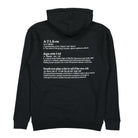 Pleasures Vocabulary Hoody Black Hoodies Close-up | Overkill