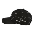 Pleasures Think 6 Panel Hat Black Caps  Material | Overkill