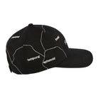 Pleasures Think 6 Panel Hat Black Caps Close-up | Overkill