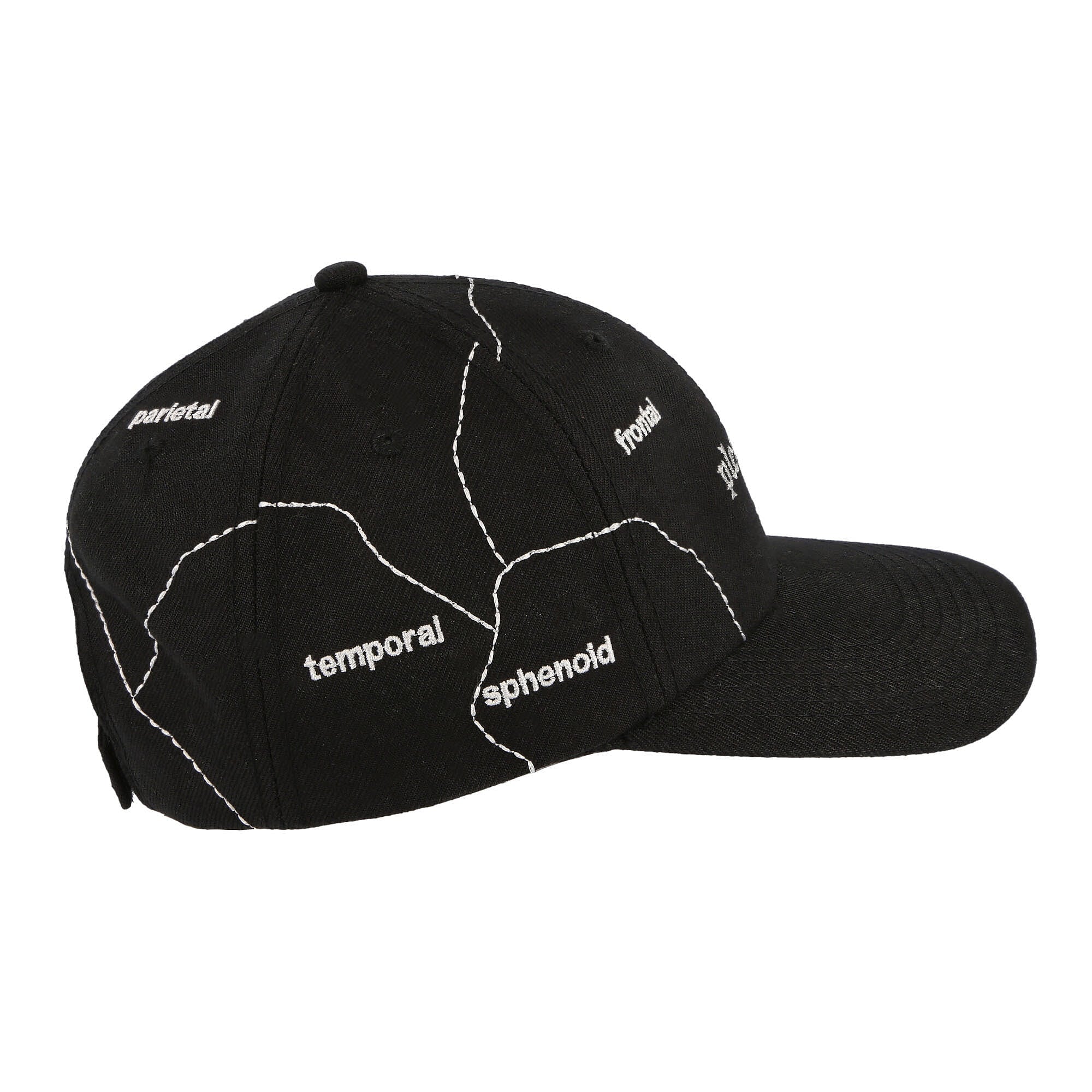 Pleasures Think 6 Panel Hat Black Caps Close-up | Overkill