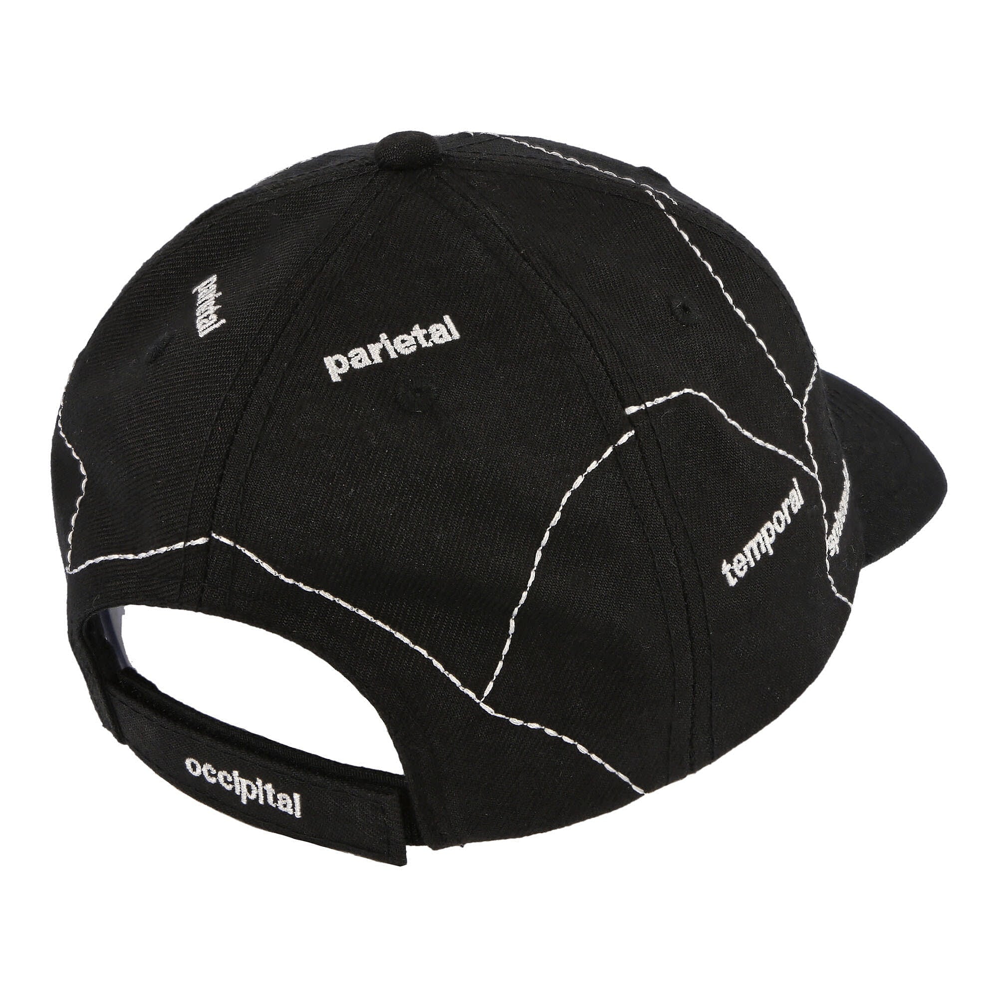 Pleasures Think 6 Panel Hat Black Caps Detail view 1 | Overkill