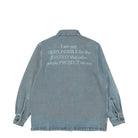 Pleasures Mentor Denim Work Jacket Blue Jackets Close-up | Overkill