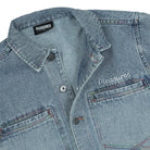 Pleasures Mentor Denim Work Jacket Blue Jackets Material | Overkill