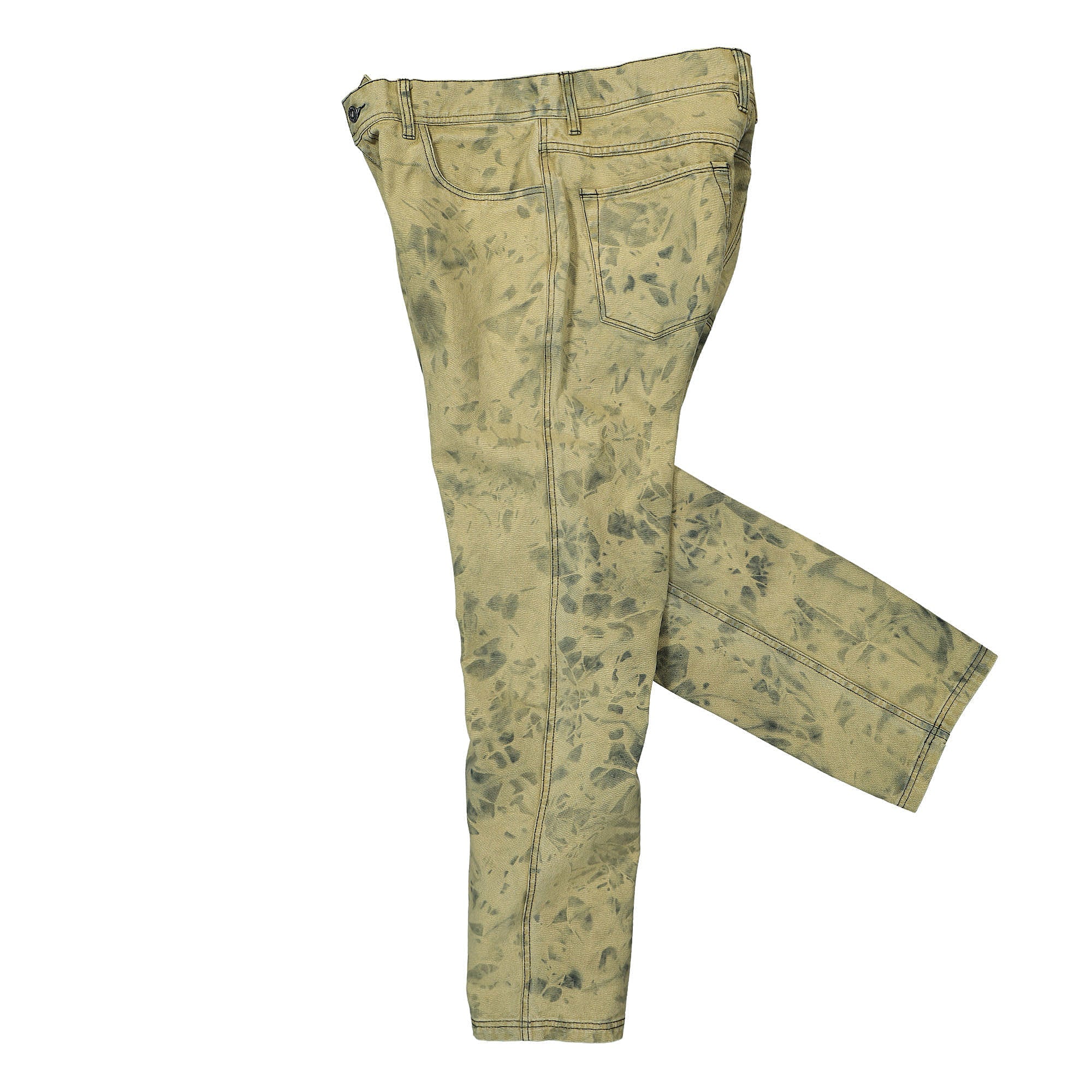 Pleasures Locust Twill Pant Yellow Jeans Close-up | Overkill