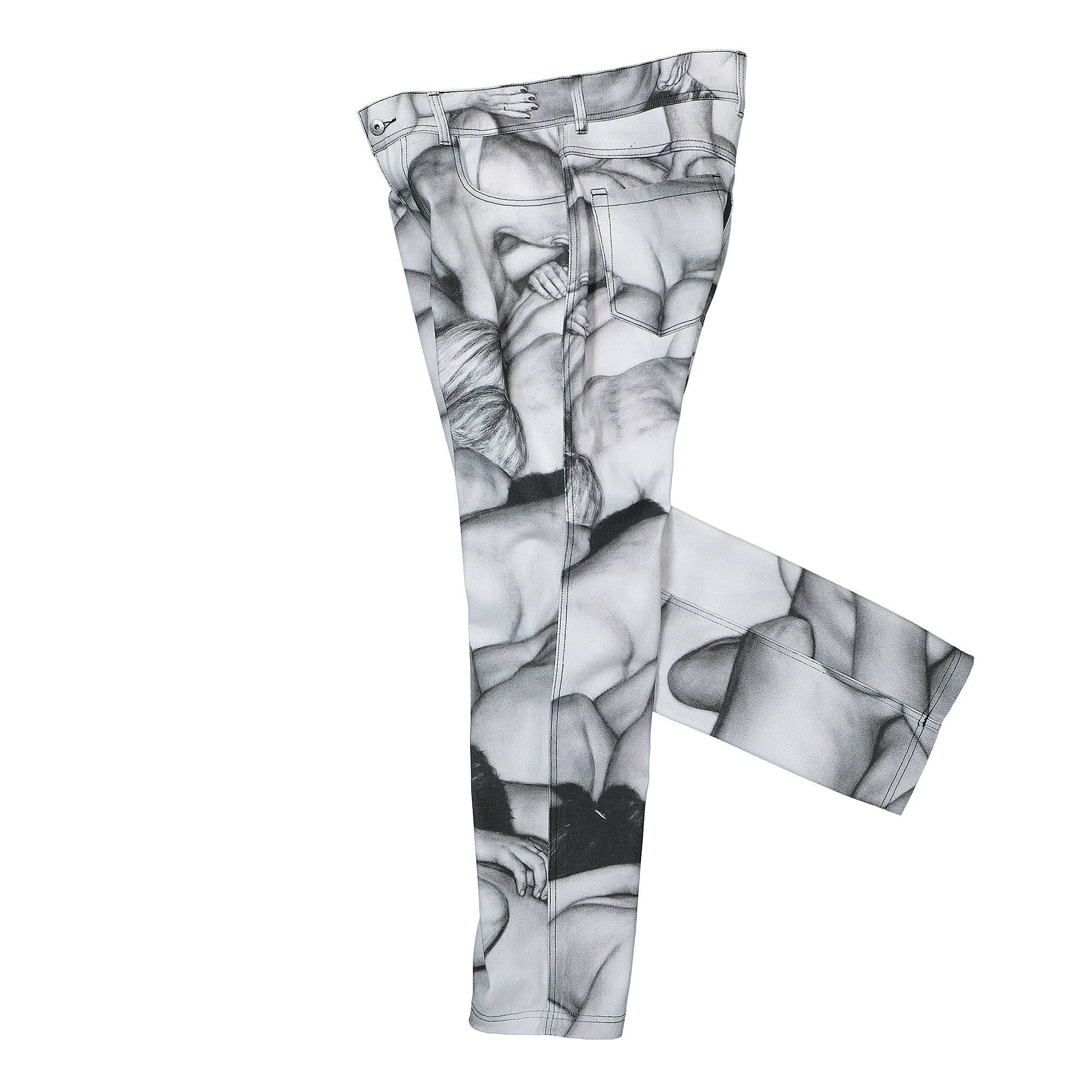 Pleasures Orgy Denim Pant Grey Jeans Close-up | Overkill