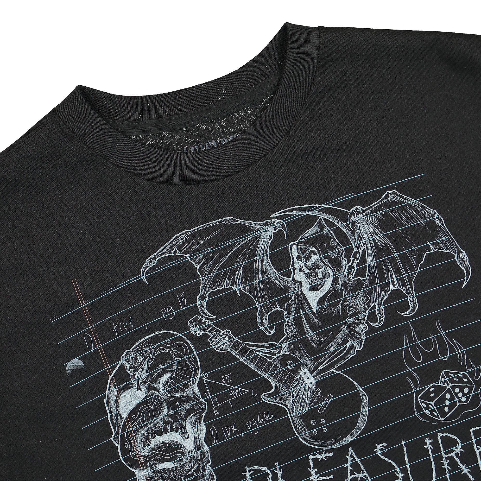 Pleasures Homework T-Shirt Black T-Shirts Close-up | Overkill