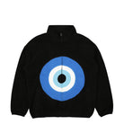 Pleasures Evol Fleece Zip Up Black Fleece Jackets P22W024 | Overkill