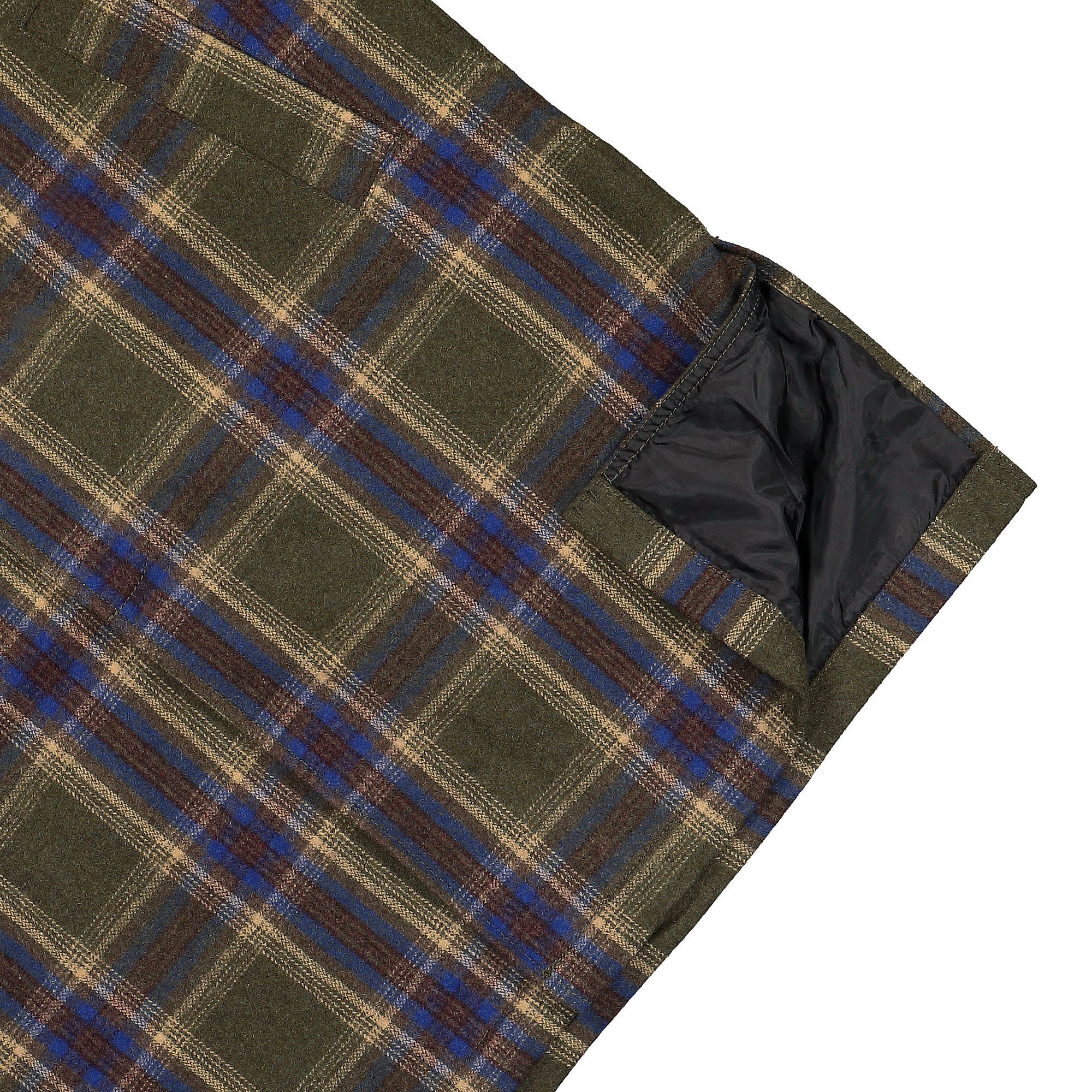 Pleasures Soul Plaid Trench Green Coats Detail view 1 | Overkill