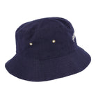 Pleasures Hyde Logo Bucket Hat Navy Bucket Hats Close-up | Overkill