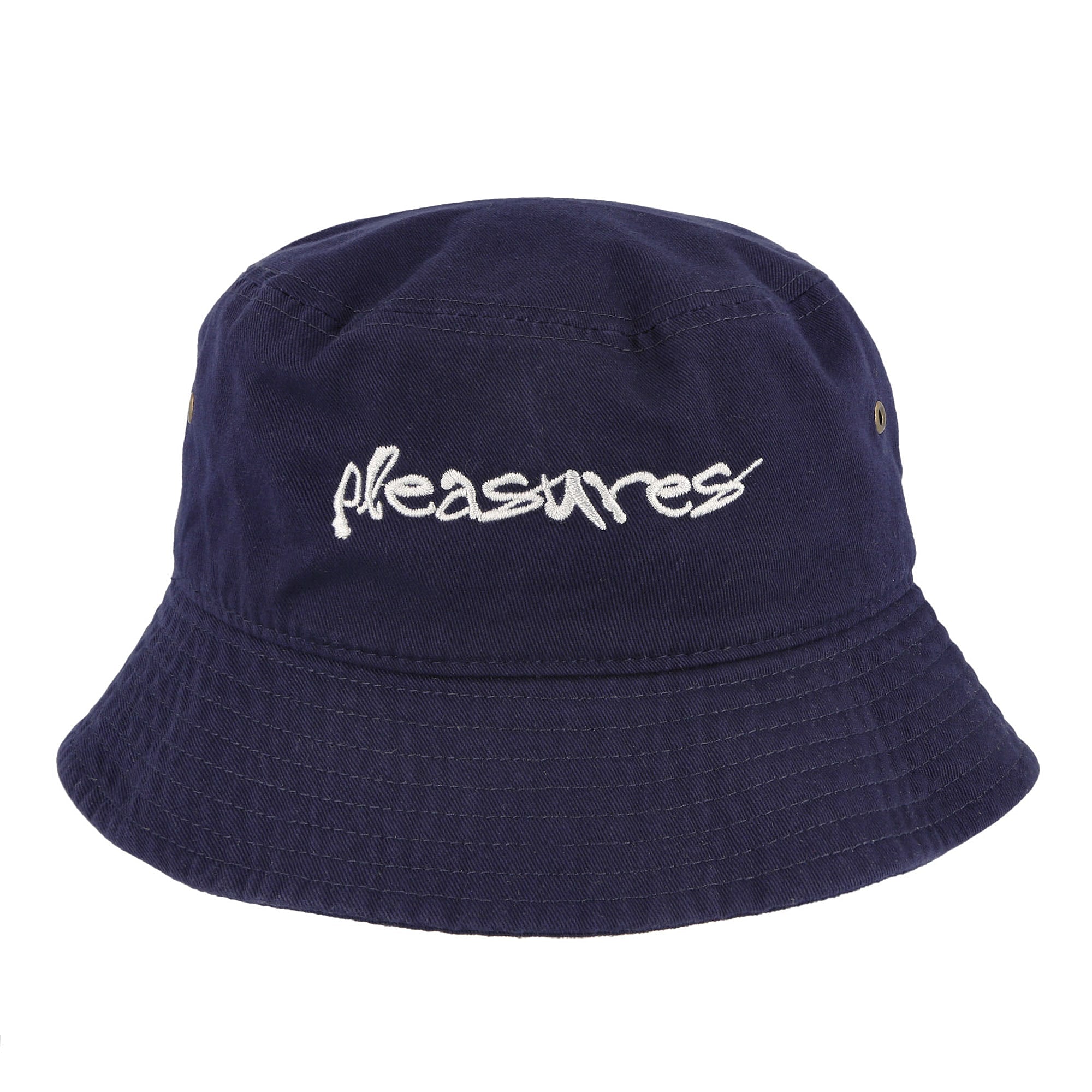 Pleasures Hyde Logo Bucket Hat Navy Bucket Hats Detailfoto | Overkill
