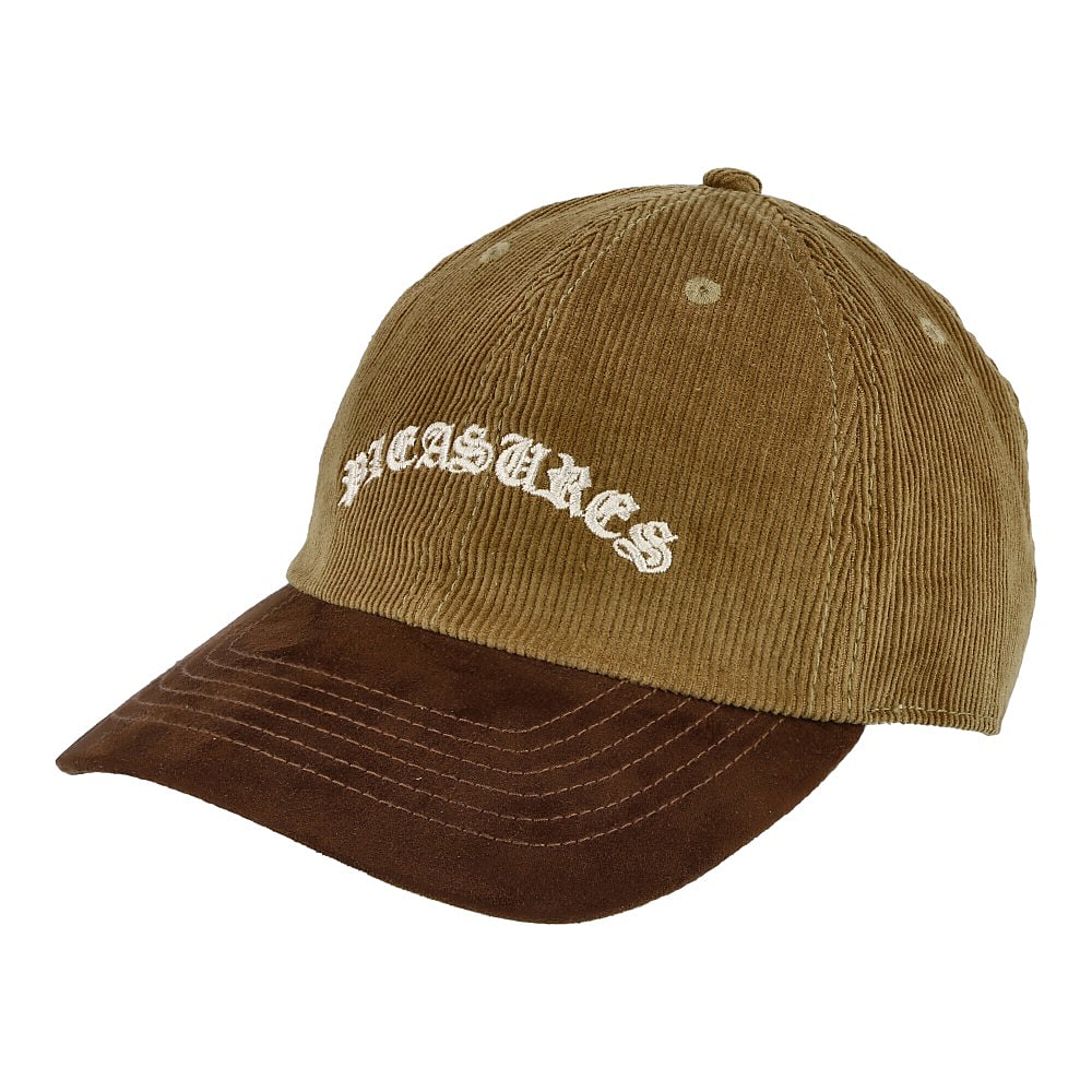 Pleasures Old E Corduroy Polo Cap Brown Caps P20W055 | Overkill